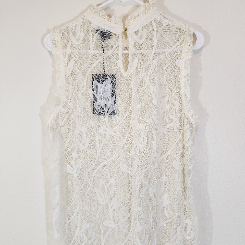 Who What Wear White Lace Blouse - Picture 3 of 6